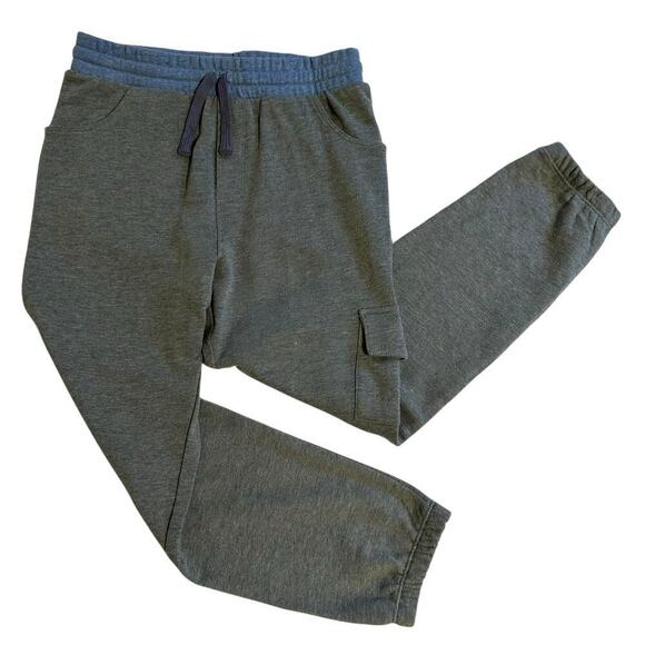 NWT Splendid 2pc Jogger Set Blue/Gray Lily Pad Kids 7 - Picture 4 of 9